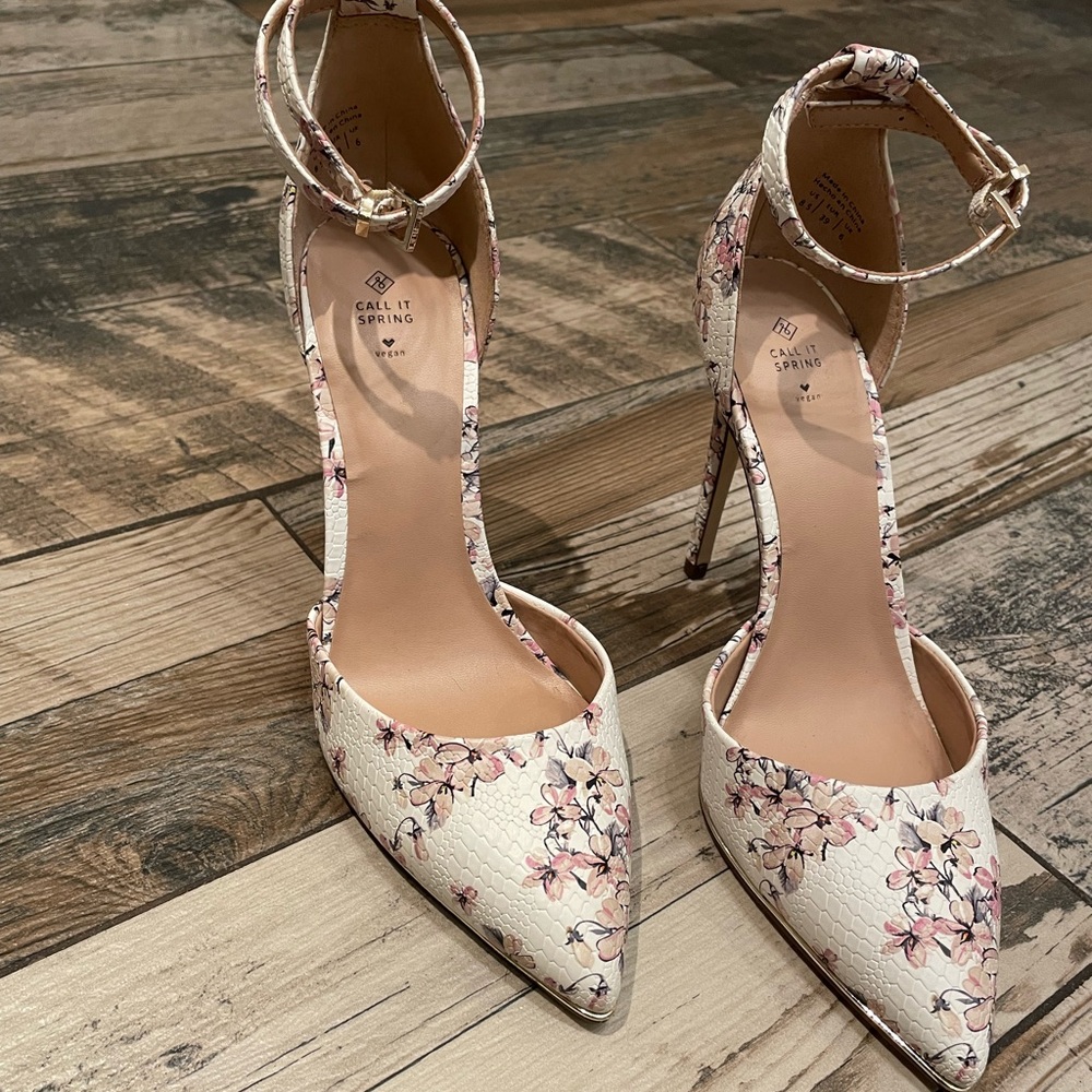 Brand New Floral Print Stilettos